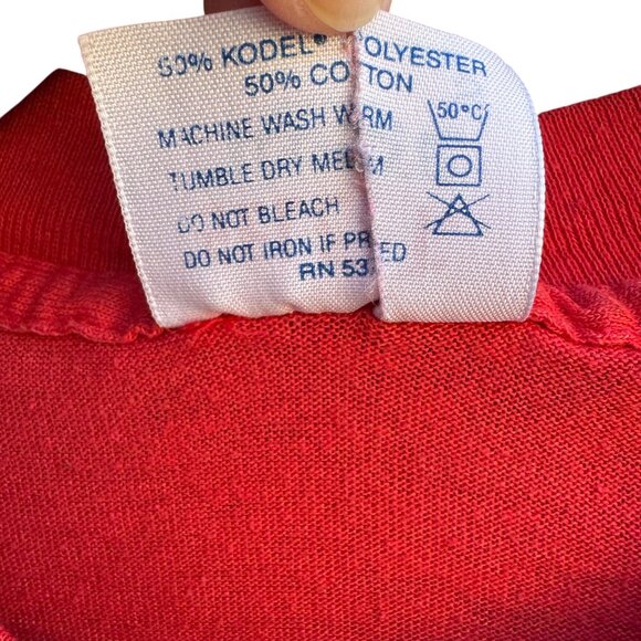 California Raisins Tee Jays Vintage Heard It Thru The Grapevine T-Shirt Red S - Picture 10 of 10